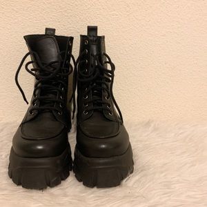 topshop ava platform combat boot